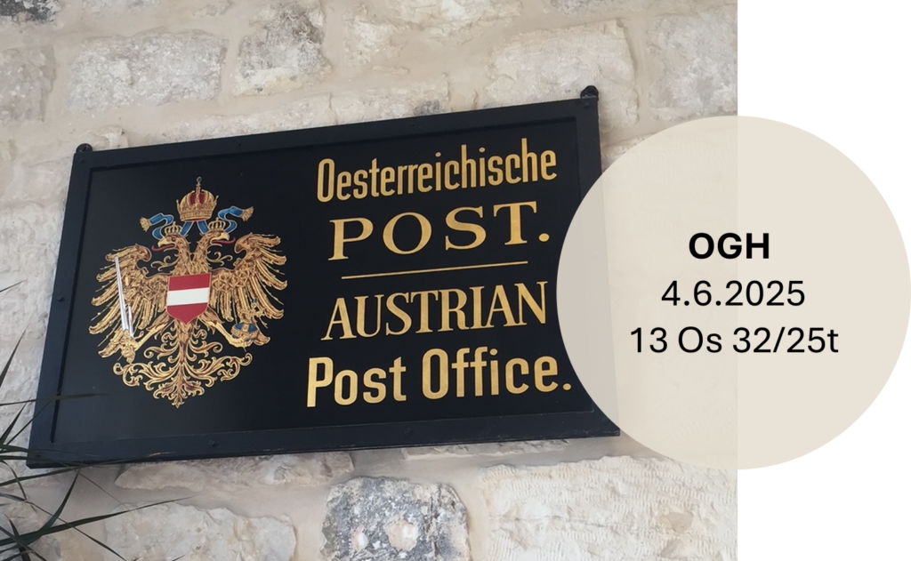 Österreichisches Post Office Türschild