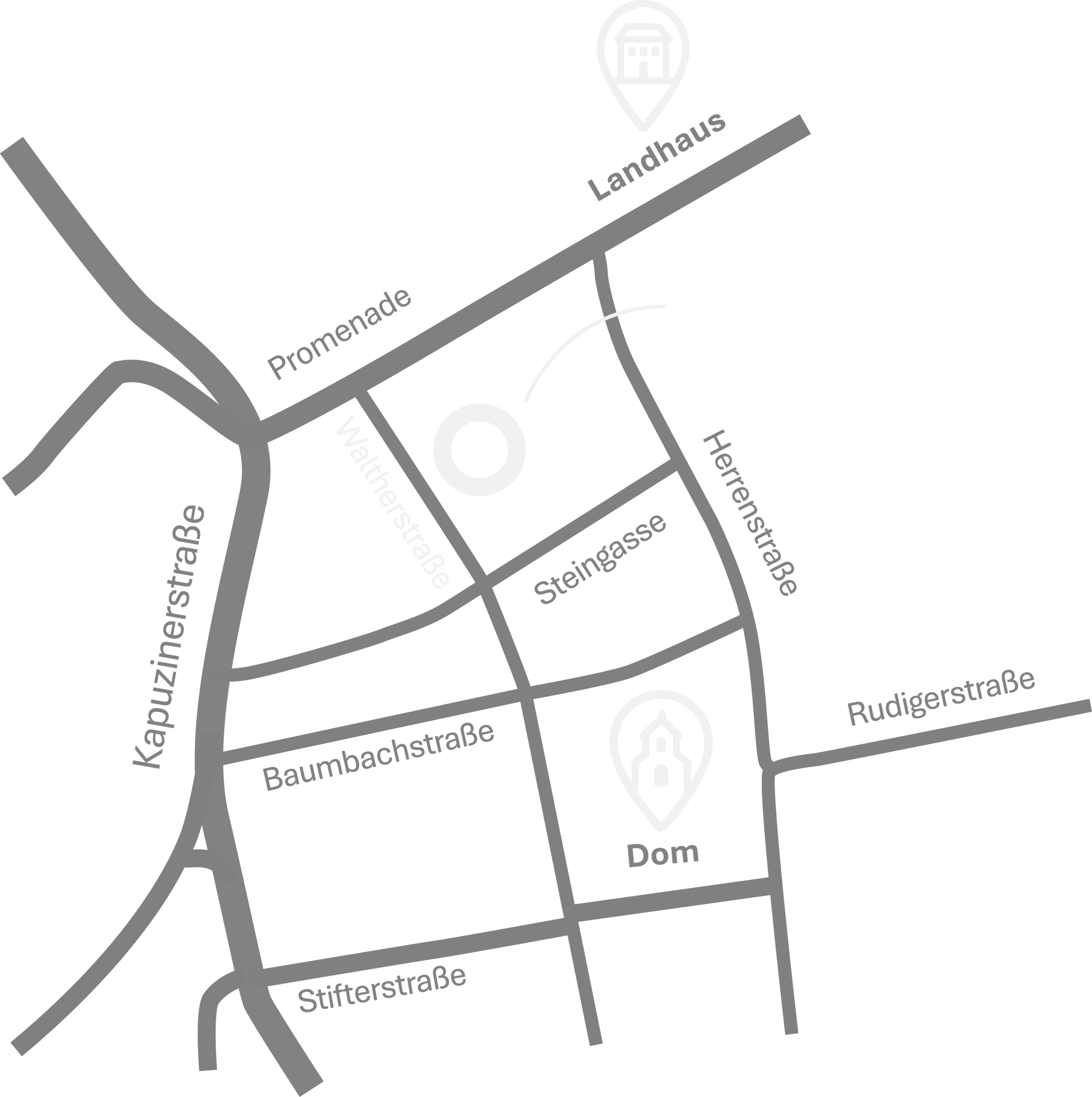 Anfahrtskarte zur Kanzlei