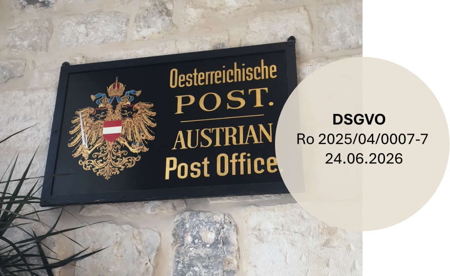 Österreichisches Postschild